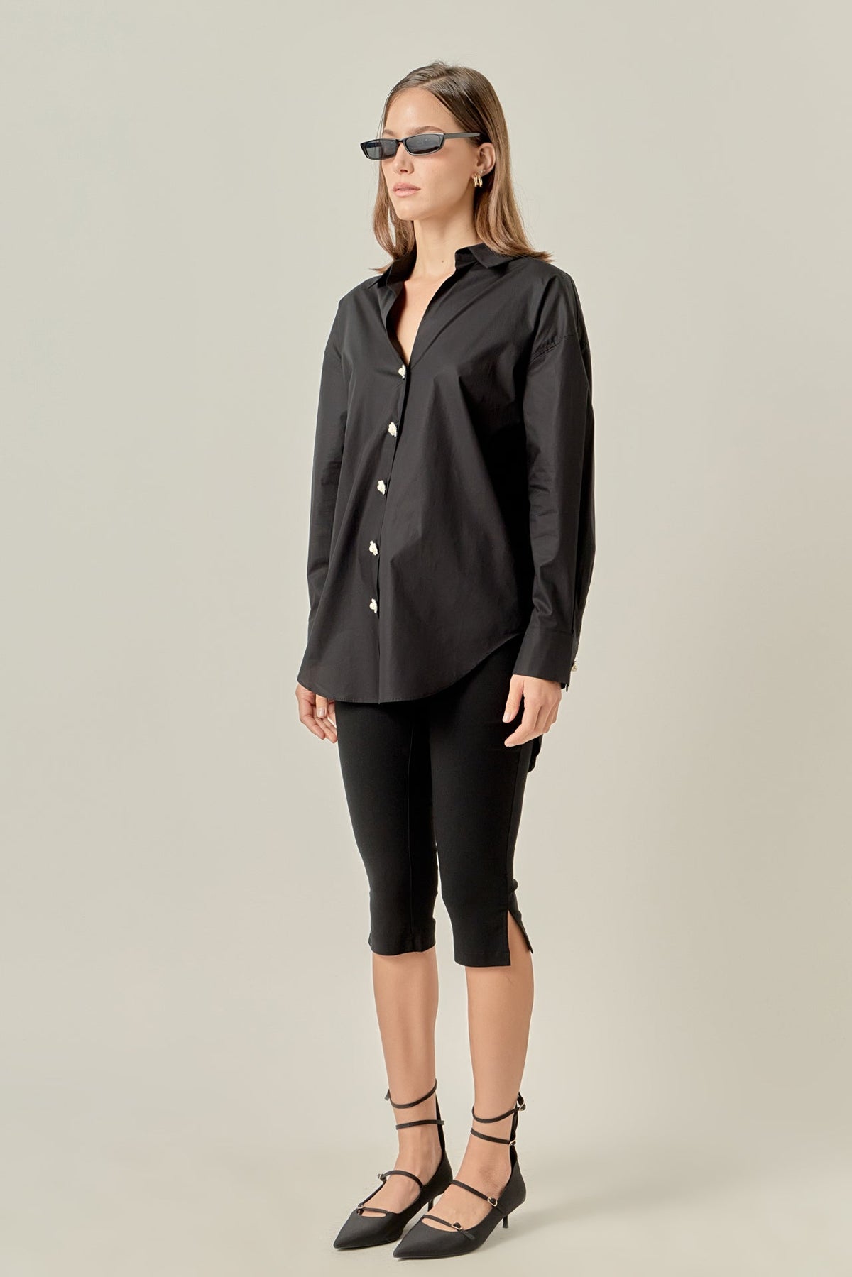 ENGLISH FACTORY - Oversized Collared Shirt - SHIRTS & BLOUSES available at Objectrare