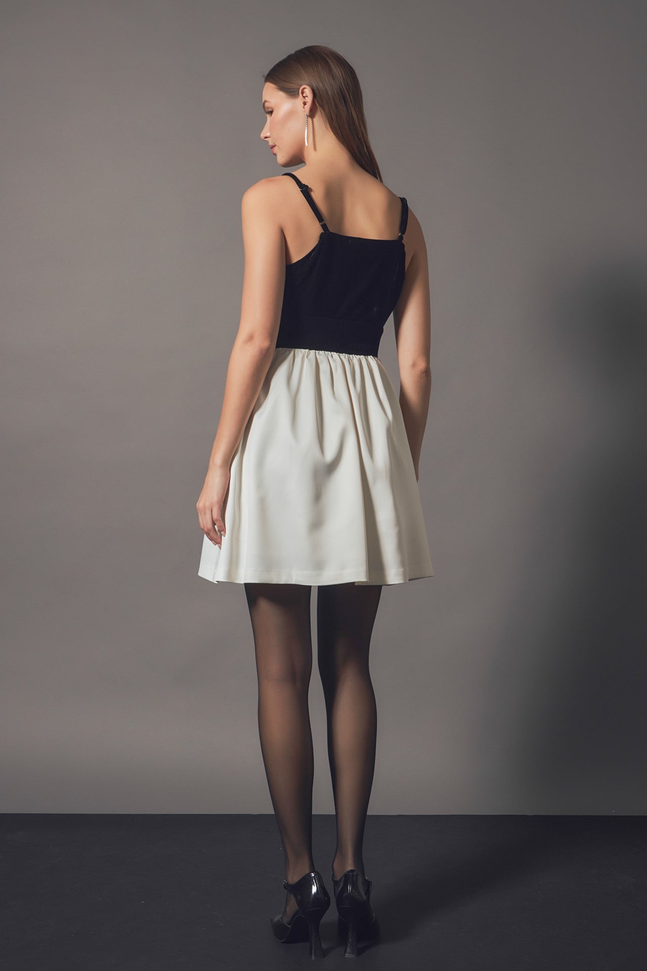 ENDLESS ROSE - Fancy Mixed Media Mini Dress - DRESSES available at Objectrare
