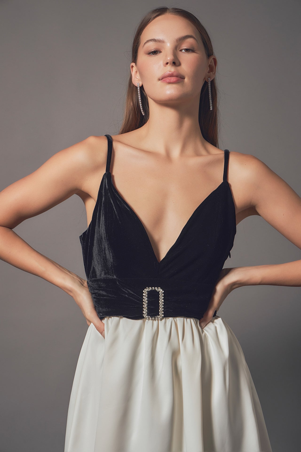 ENDLESS ROSE - Fancy Mixed Media Mini Dress - DRESSES available at Objectrare