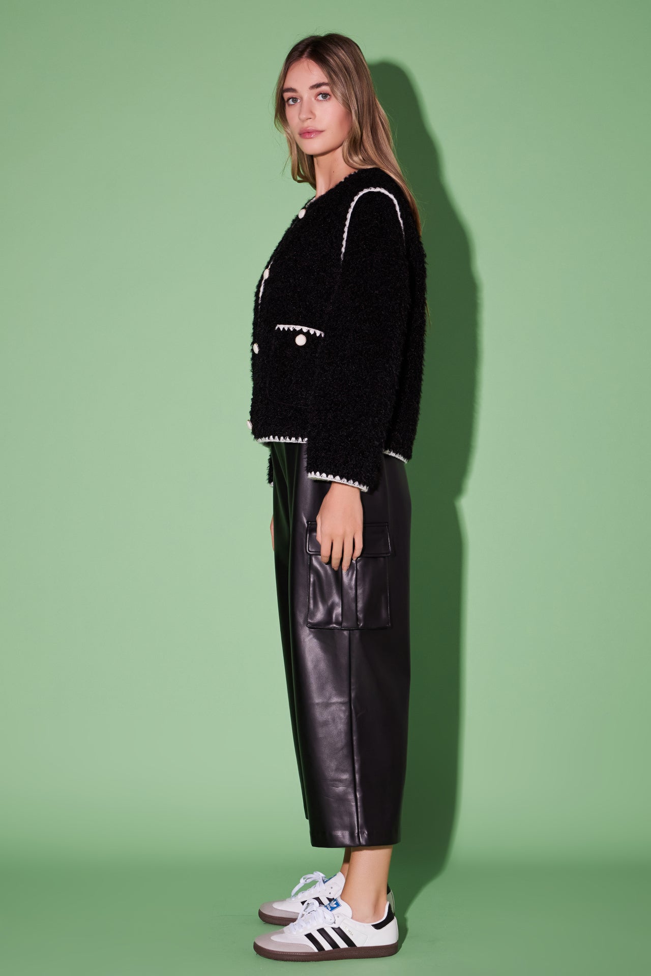 ENGLISH FACTORY - Premium Faux Shearling Jacket - JACKETS available at Objectrare
