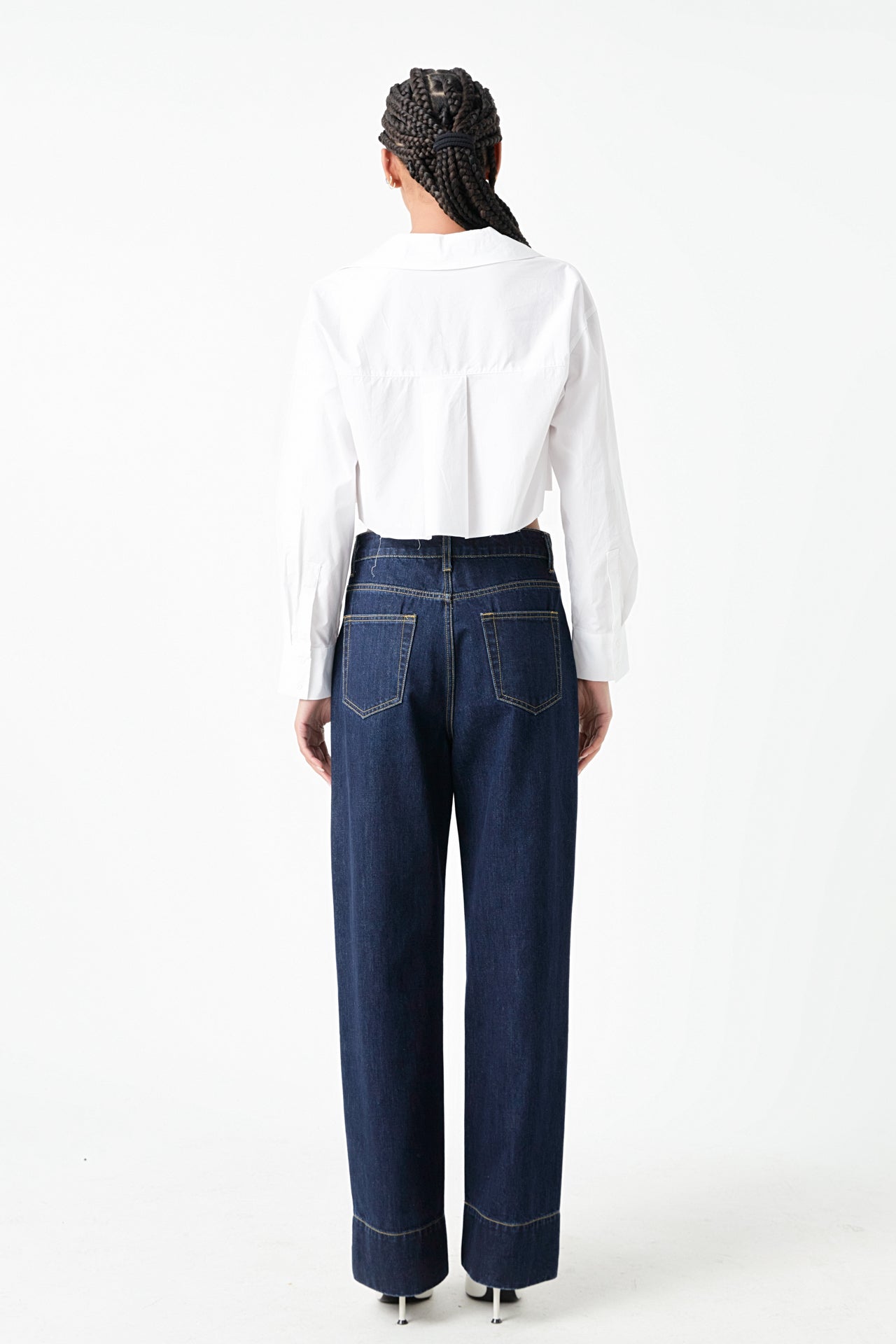GREY LAB - Raw Edge Cropped Shirts - SHIRTS & BLOUSES available at Objectrare