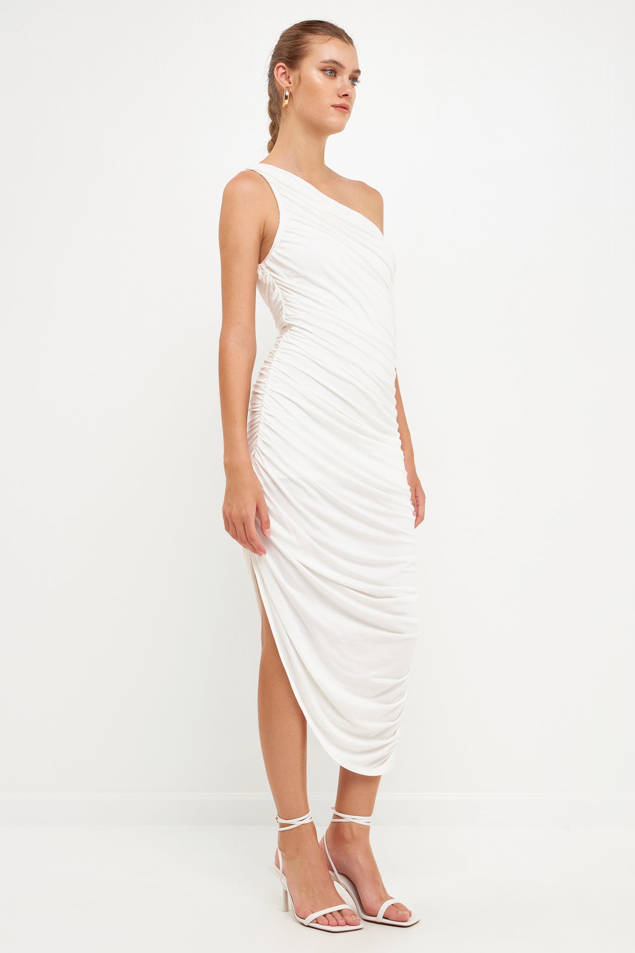 ENDLESS ROSE - Asymmetrical Jersey Dress - DRESSES available at Objectrare