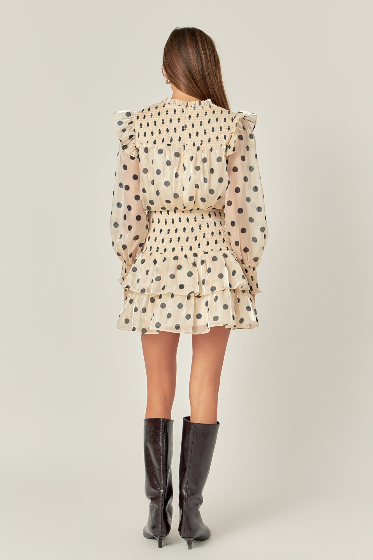 ENGLISH FACTORY - Polka Dot Mini Dress - DRESSES available at Objectrare