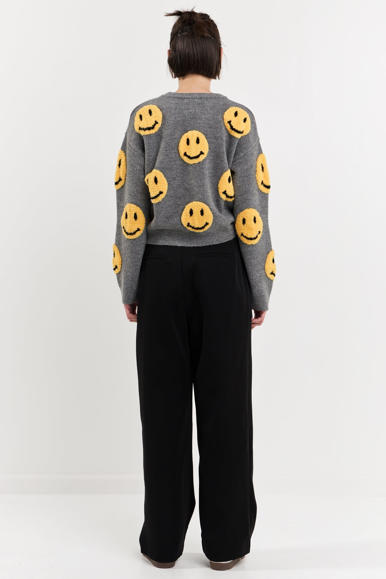 GREY LAB - Smiley Face Sweater - SWEATERS & KNITS available at Objectrare