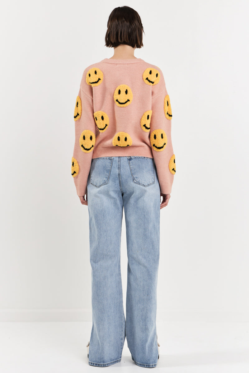 GREY LAB - Smiley Face Sweater - SWEATERS & KNITS available at Objectrare