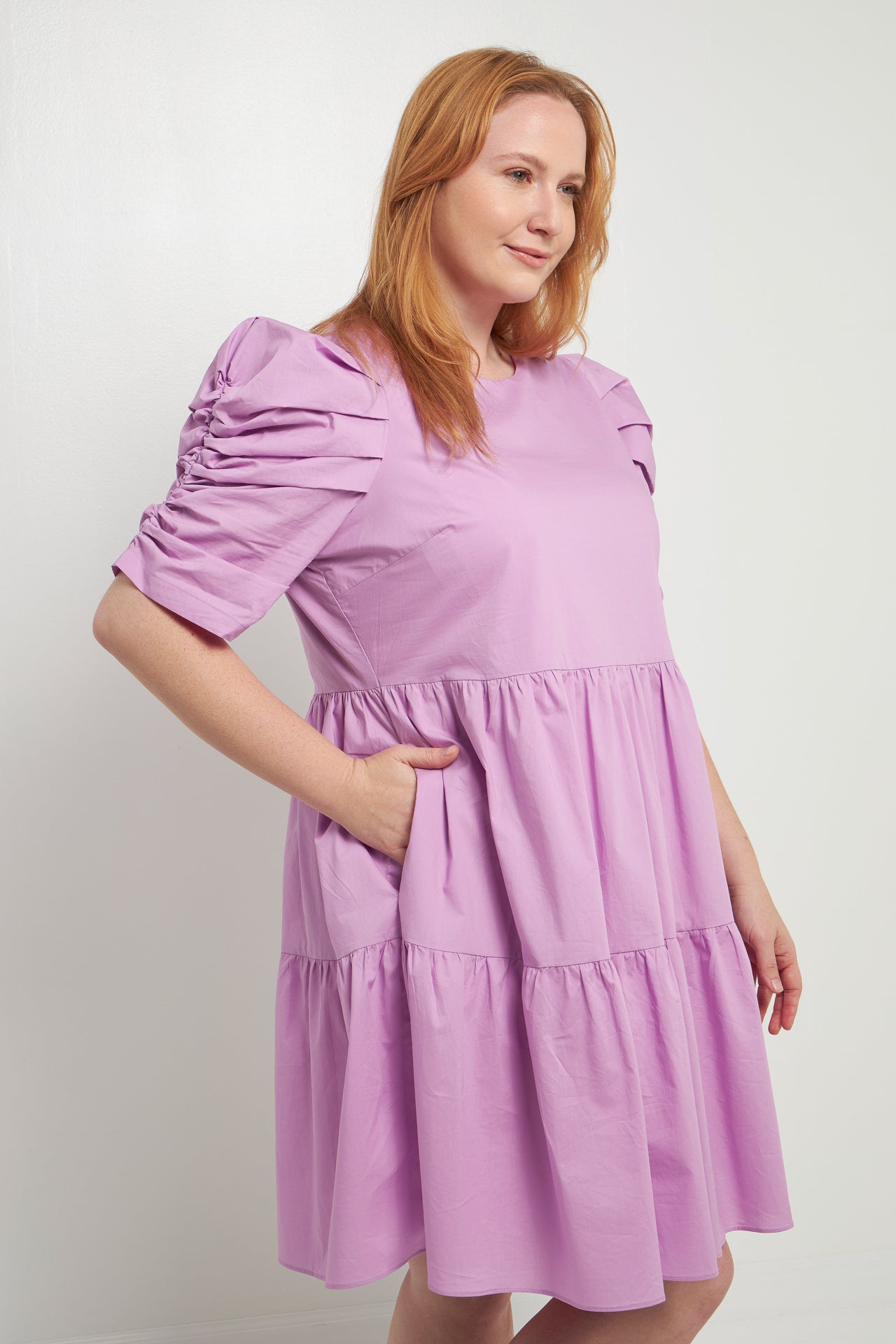 ENGLISH FACTORY - Pleated Sleeve Mini Dress - DRESSES available at Objectrare