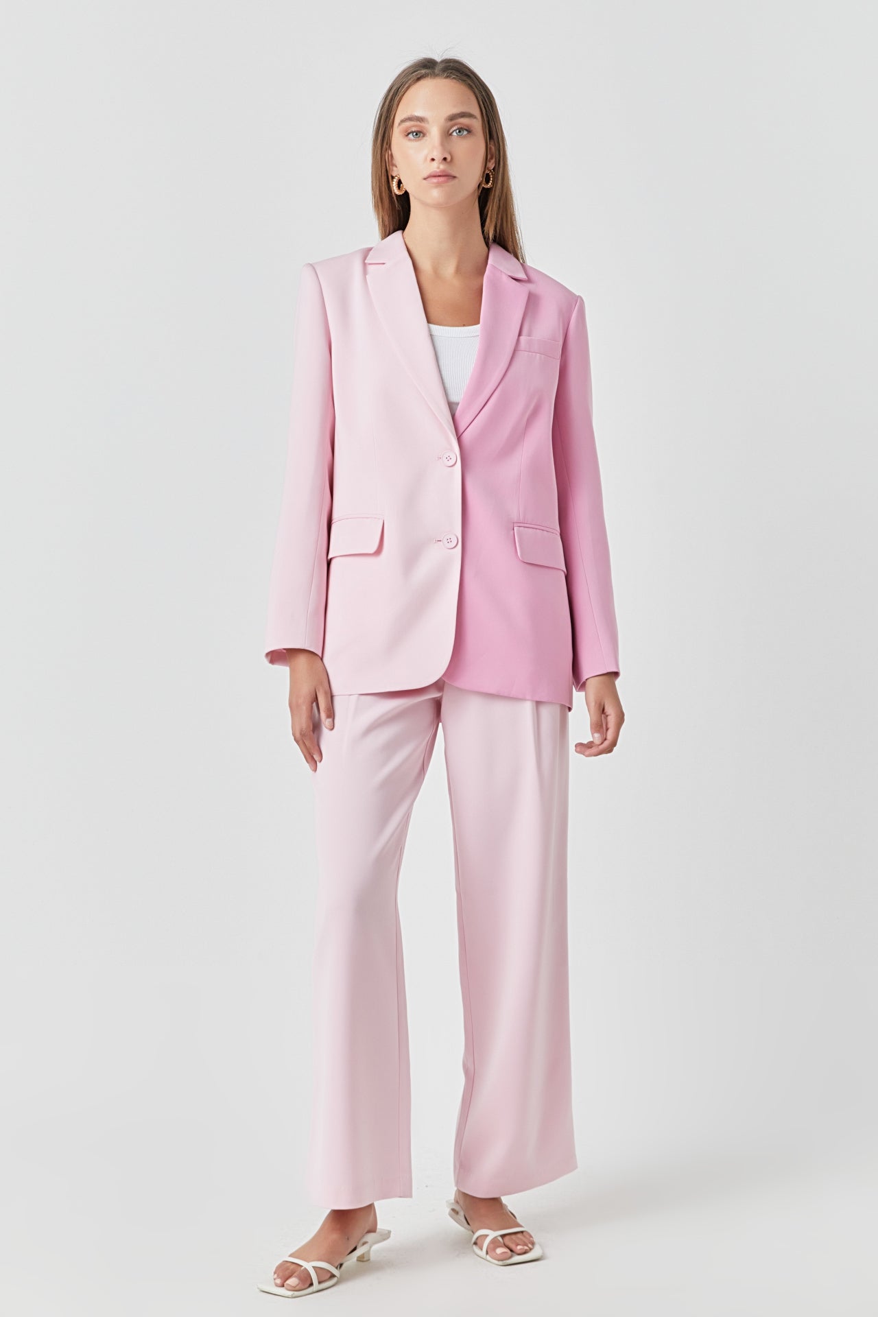ENDLESS ROSE - Duo Color Block Blazer - BLAZERS available at Objectrare