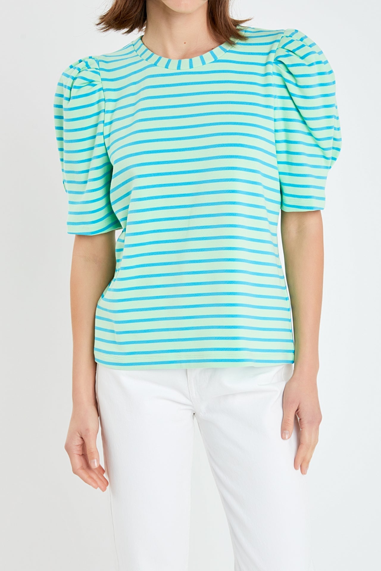 ENGLISH FACTORY - Stripe Women Knit Shirt - TOPS available at Objectrare