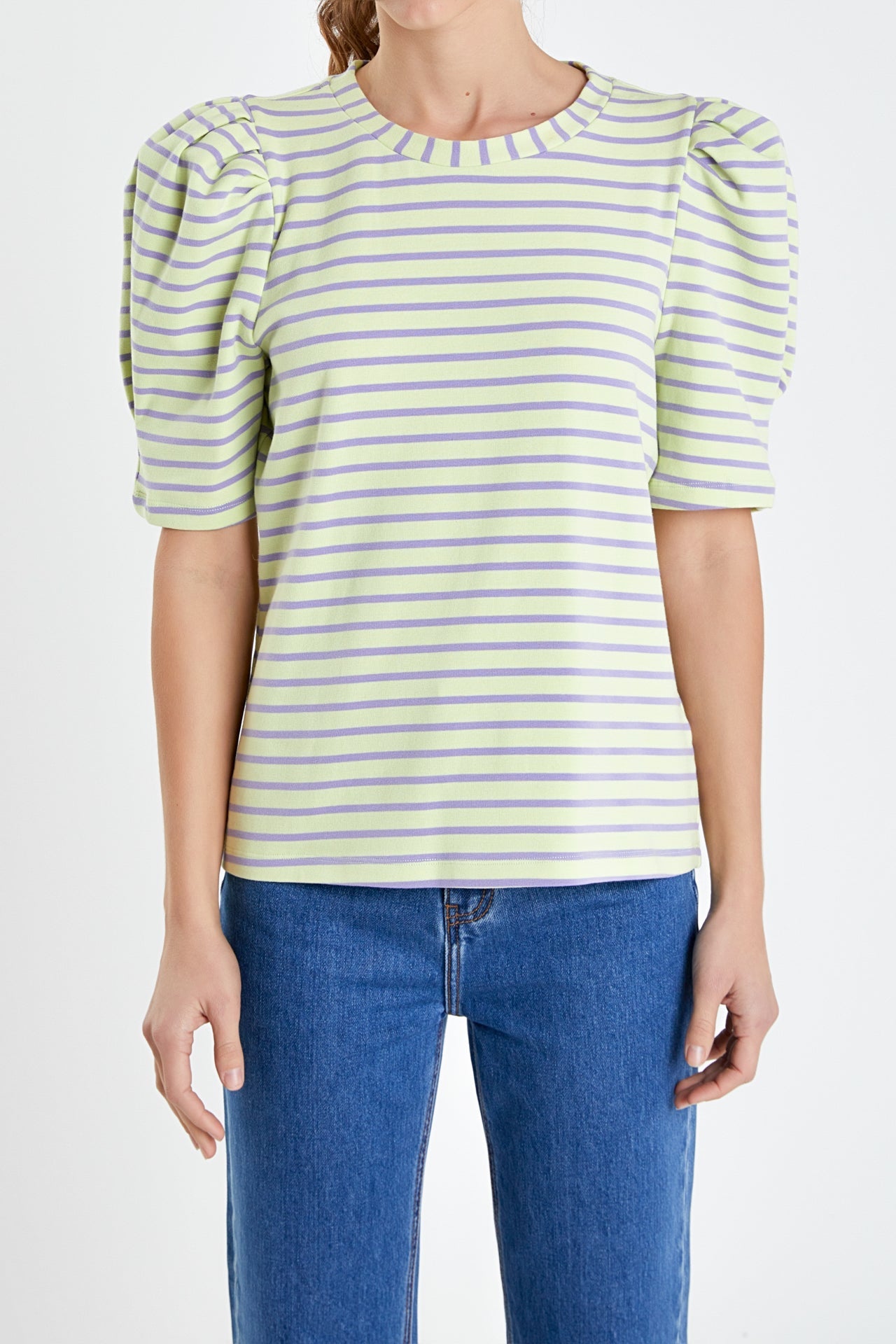 Stripe Women Knit Shirt