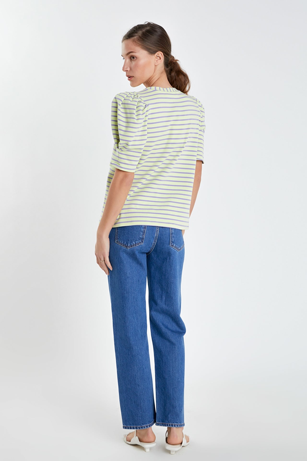 Stripe Women Knit Shirt