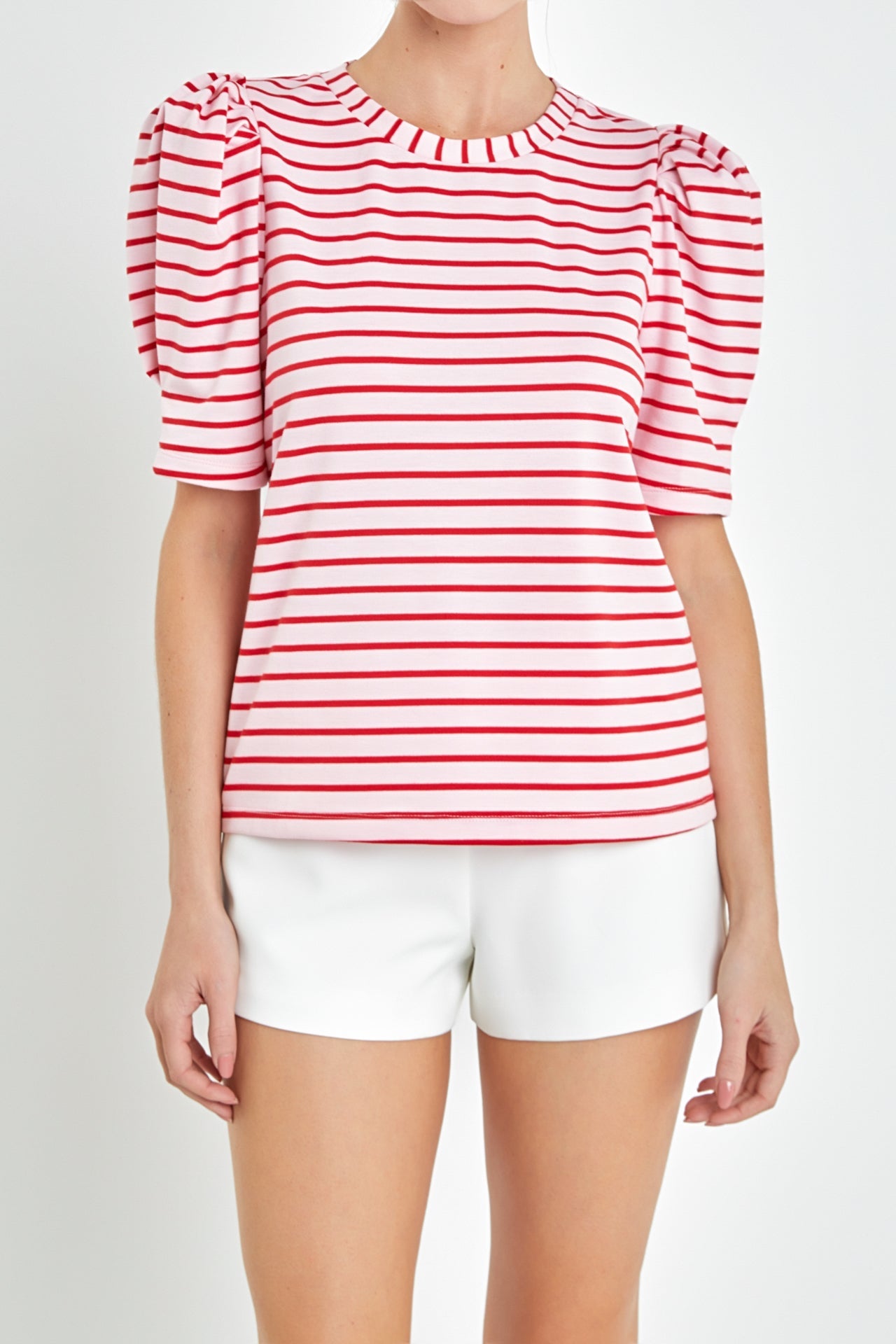 ENGLISH FACTORY - Stripe Women Knit Shirt - TOPS available at Objectrare