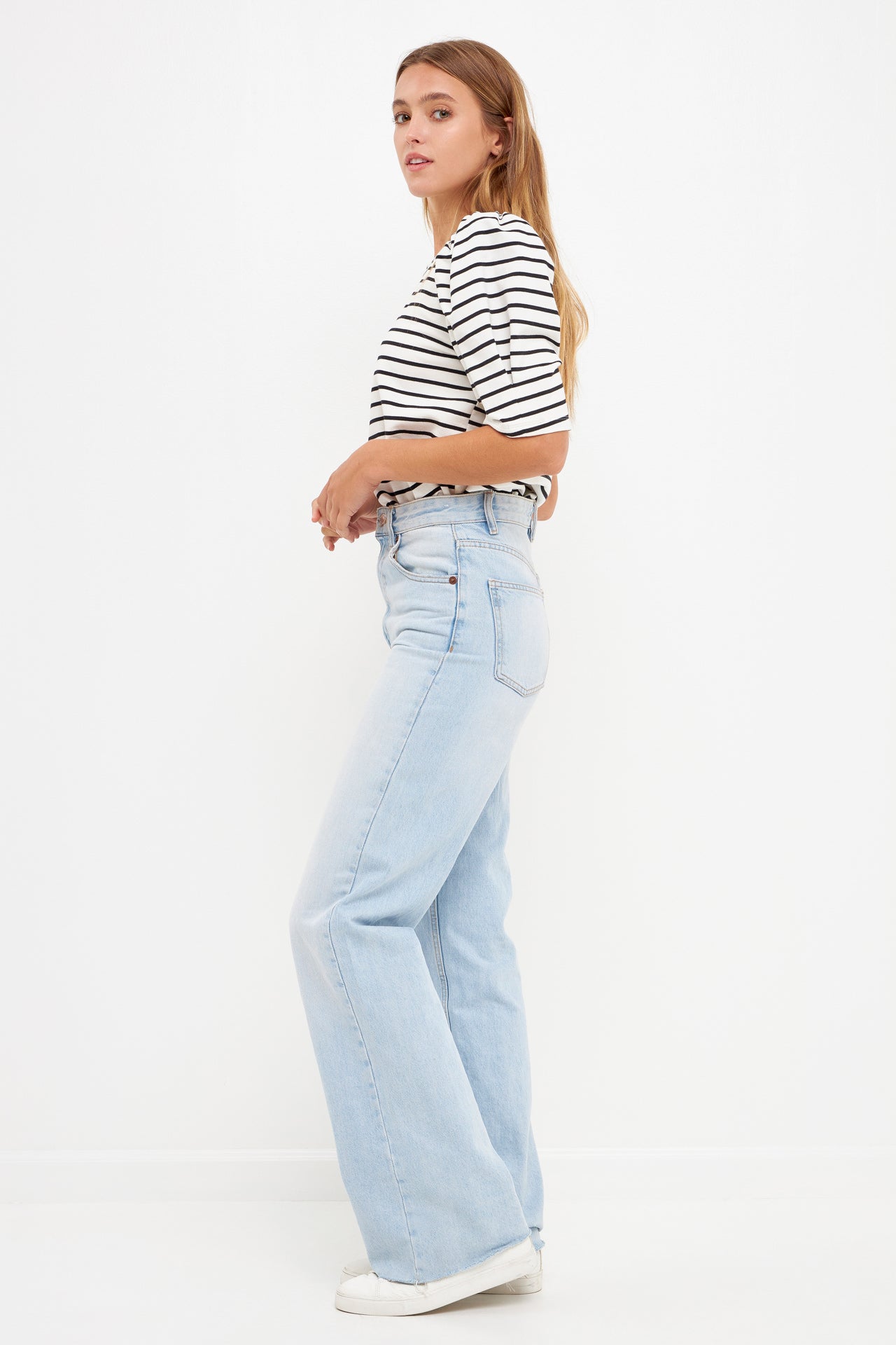 ENGLISH FACTORY - Stripe Women Knit Shirt - TOPS available at Objectrare