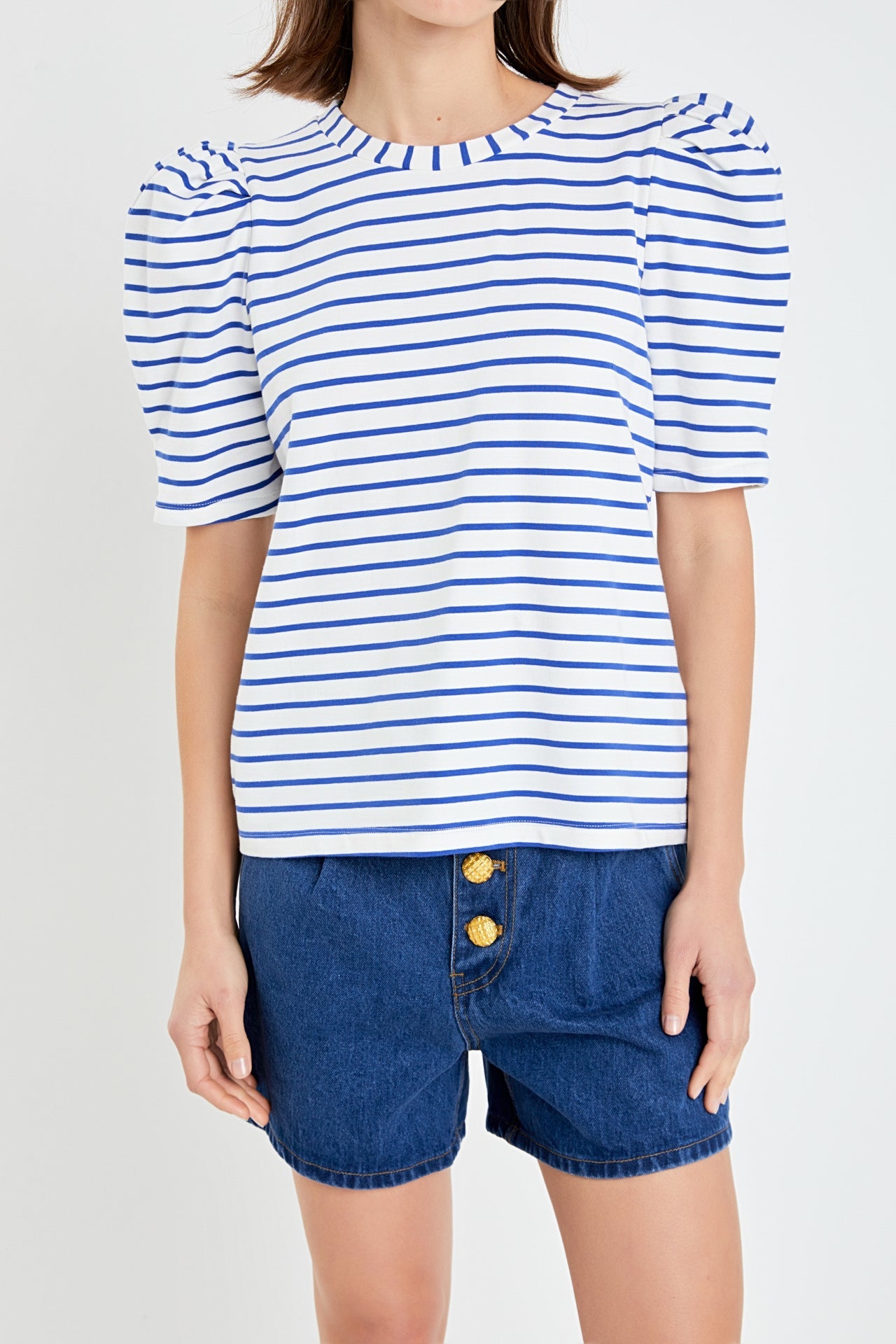 Stripe Women Knit Shirt