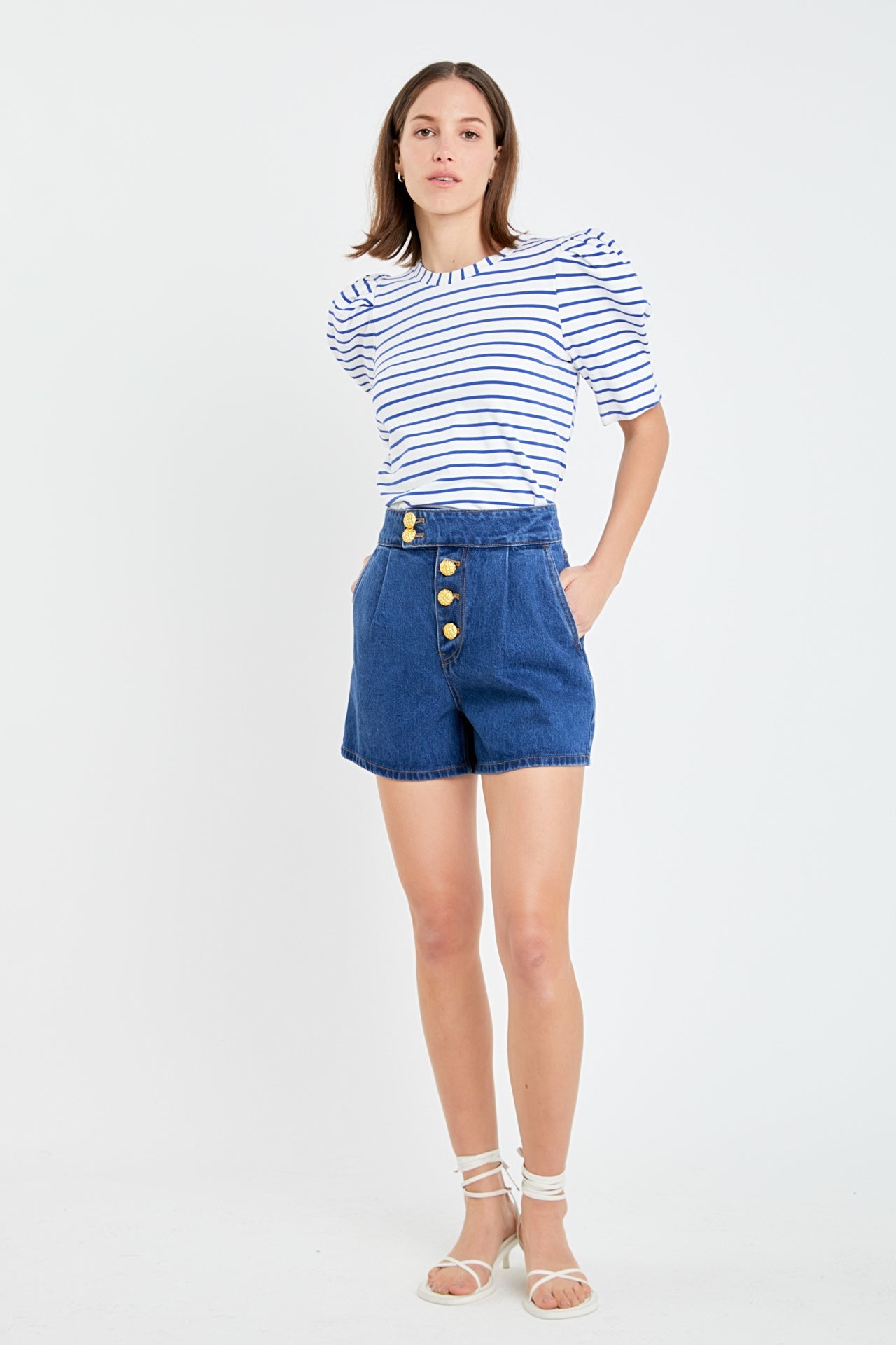 Stripe Women Knit Shirt