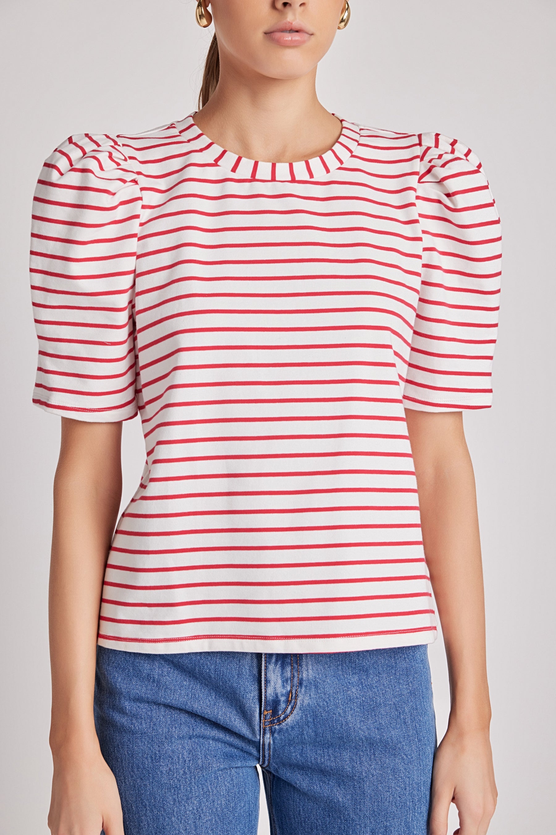 ENGLISH FACTORY - Stripe Women Knit Shirt - TOPS available at Objectrare