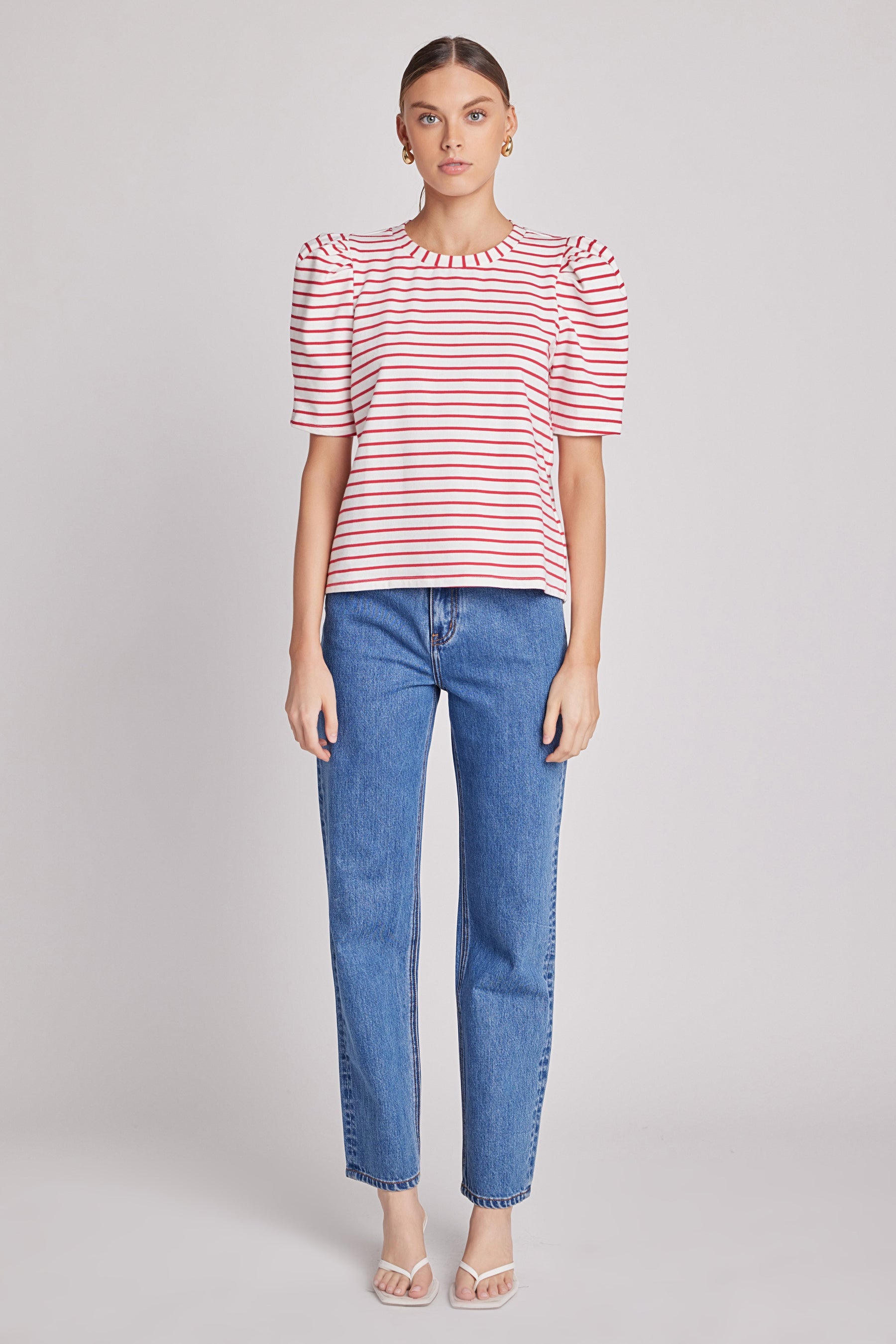 ENGLISH FACTORY - Stripe Women Knit Shirt - TOPS available at Objectrare