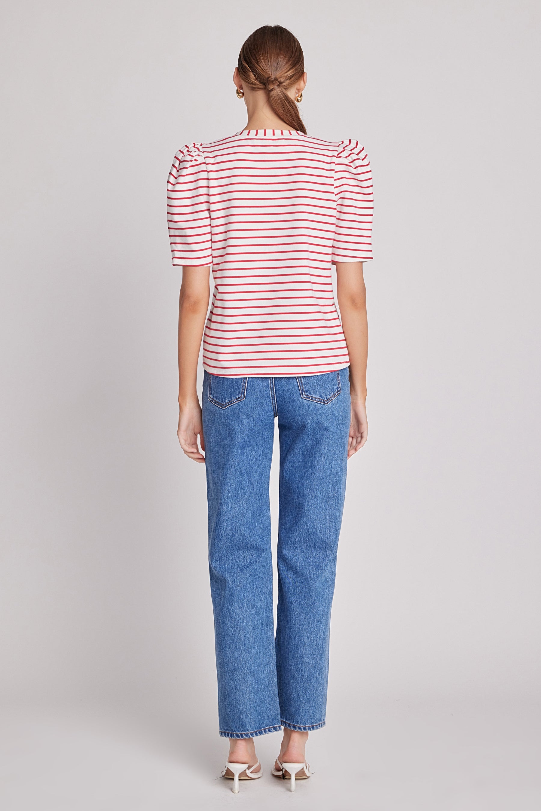 ENGLISH FACTORY - Stripe Women Knit Shirt - TOPS available at Objectrare