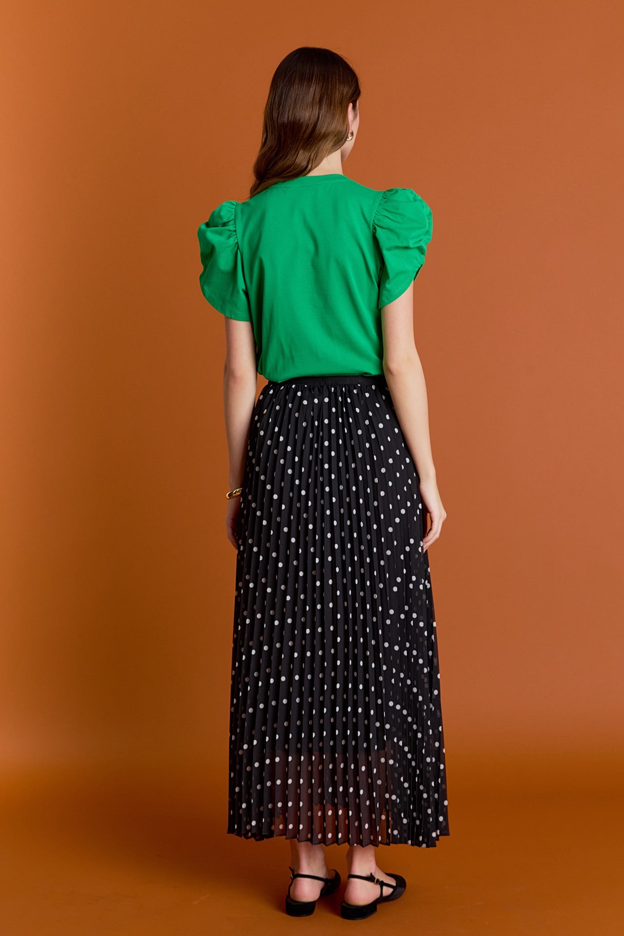 ENGLISH FACTORY - Ruched Sleeve T-Shirt - TOPS available at Objectrare