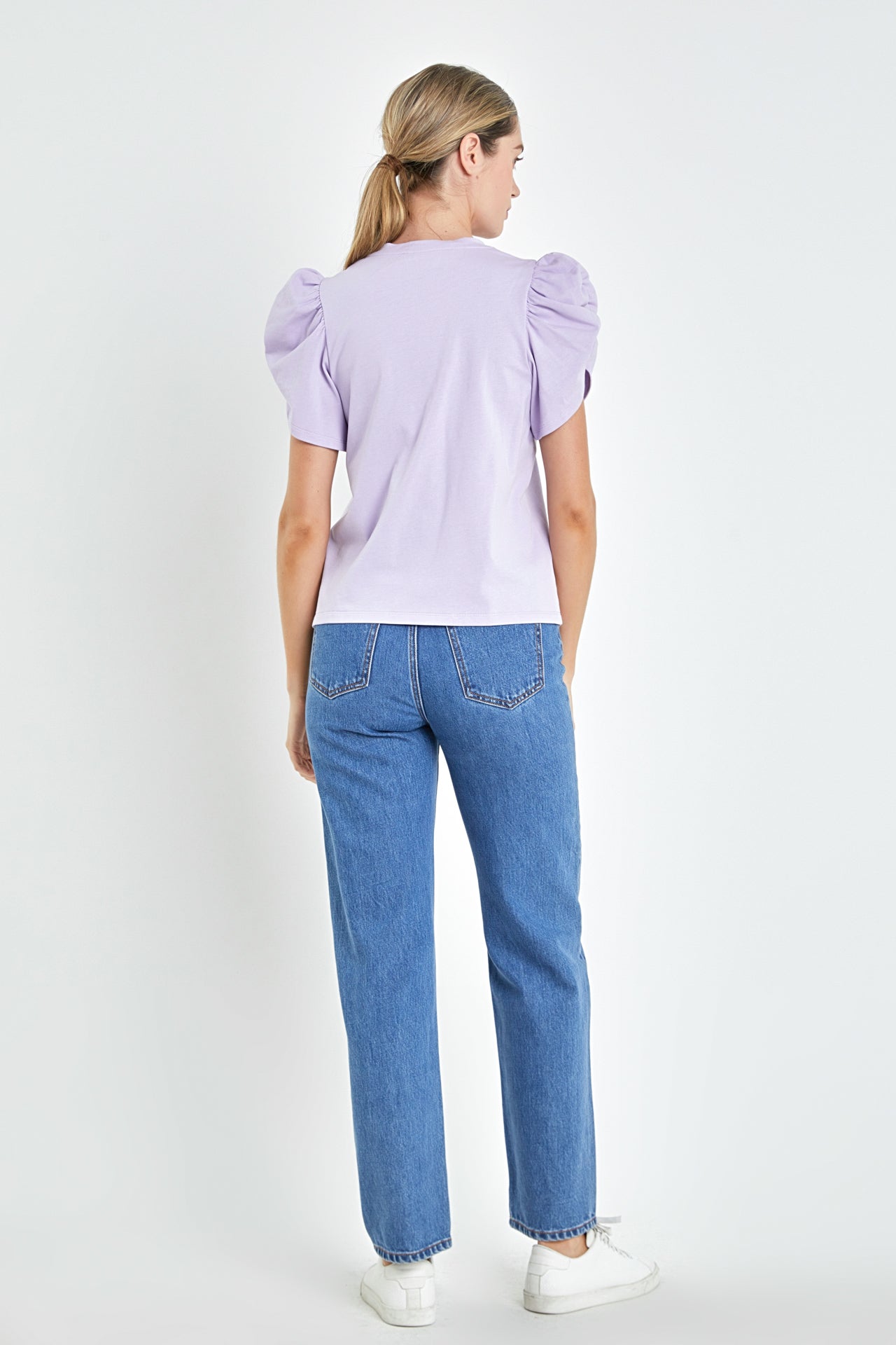 Ruched Sleeve T-Shirt