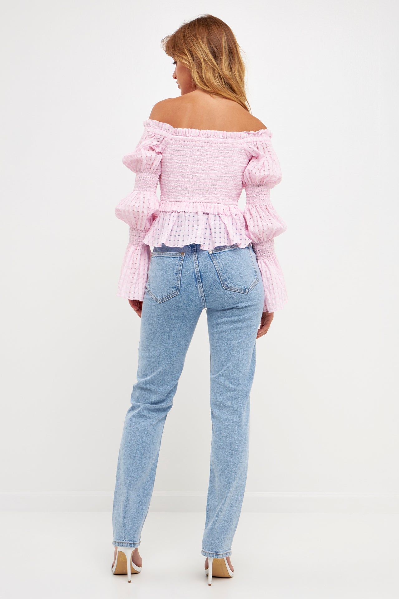 ENGLISH FACTORY - Off the Shoulder Smocked Top - TOPS available at Objectrare