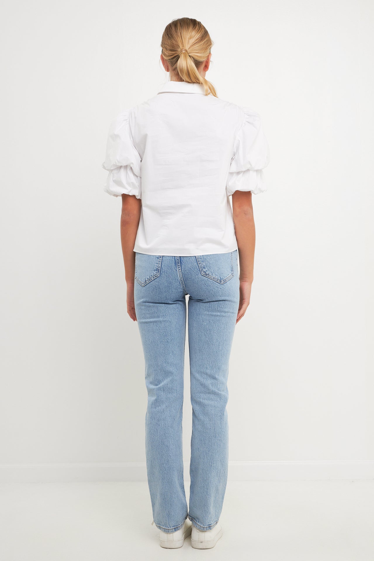 ENGLISH FACTORY - 2 Layers Puff Sleeve Top - TOPS available at Objectrare