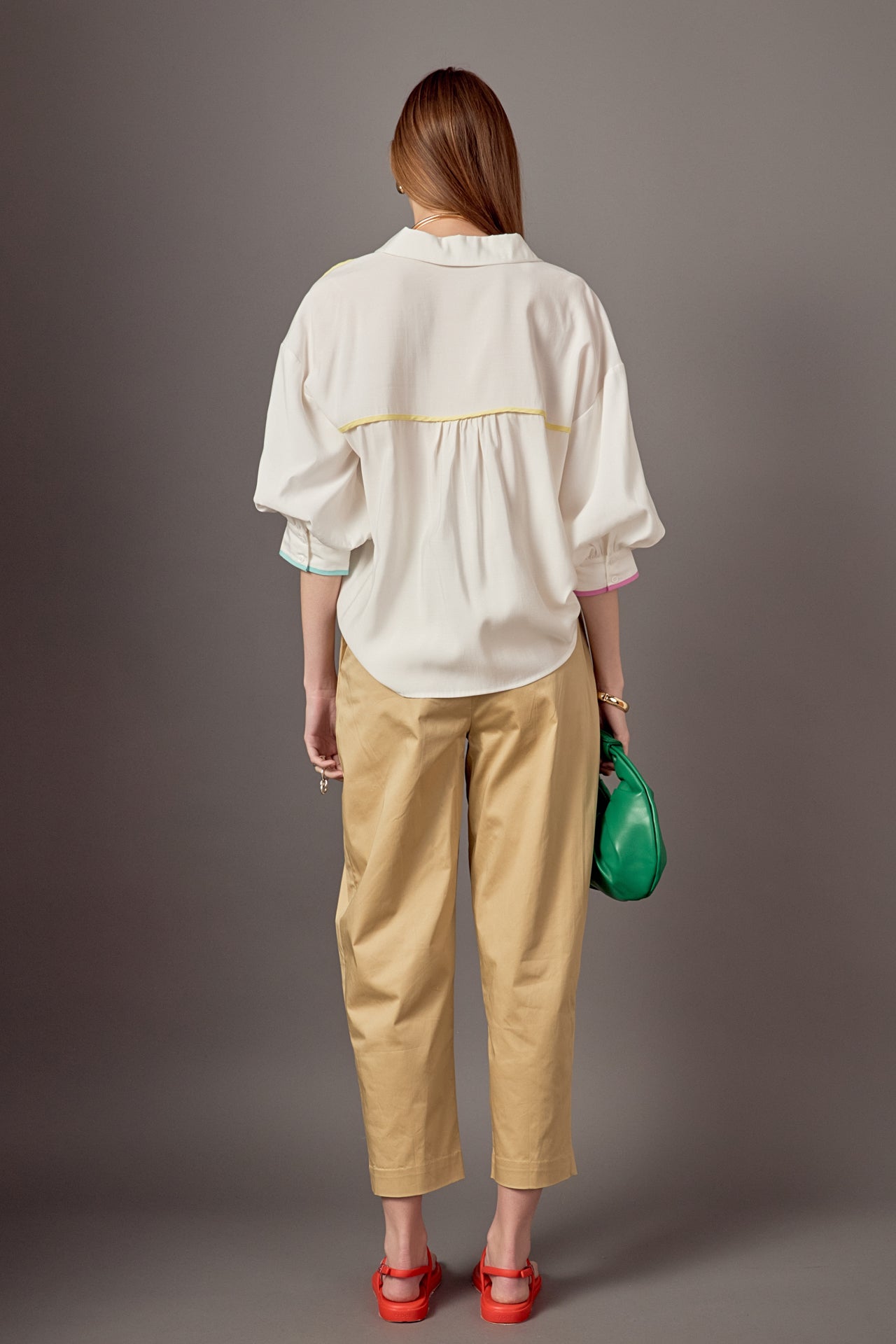 ENGLISH FACTORY - High Waist Belted Wide Leg Pants - PANTS available at Objectrare