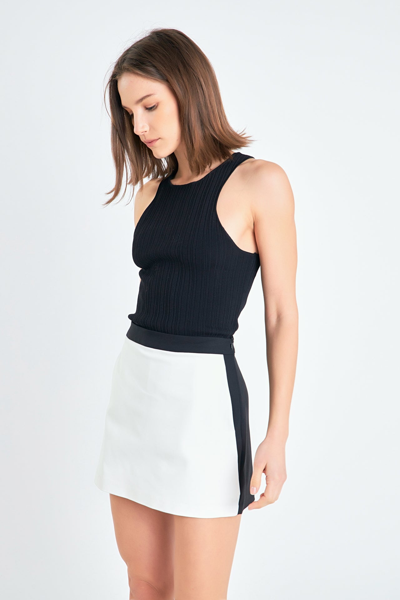 ENGLISH FACTORY - Color Block Skort - SKORTS available at Objectrare