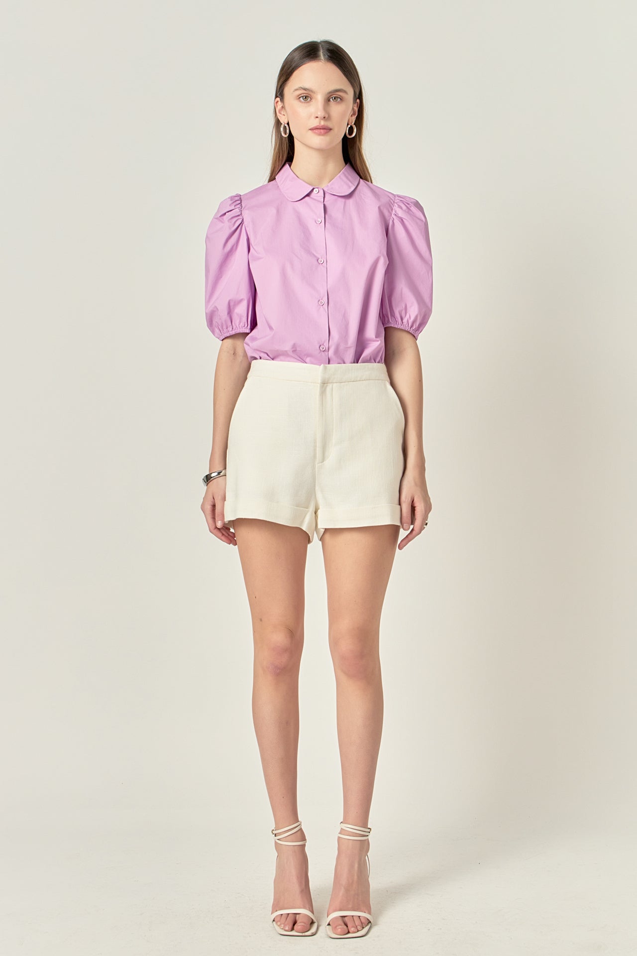 ENGLISH FACTORY - Peter Pan Collar Shirt - TOPS available at Objectrare
