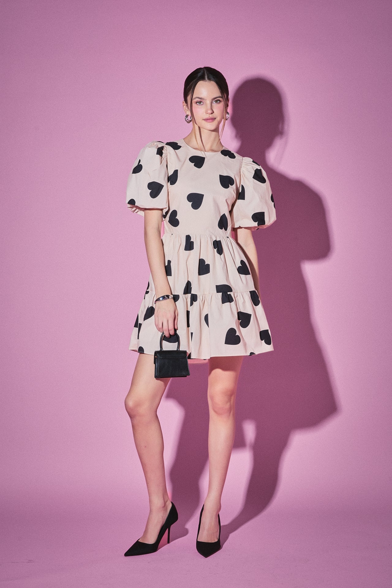 ENGLISH FACTORY - Heart Shape Back Cut Out Mini Dress - DRESSES available at Objectrare