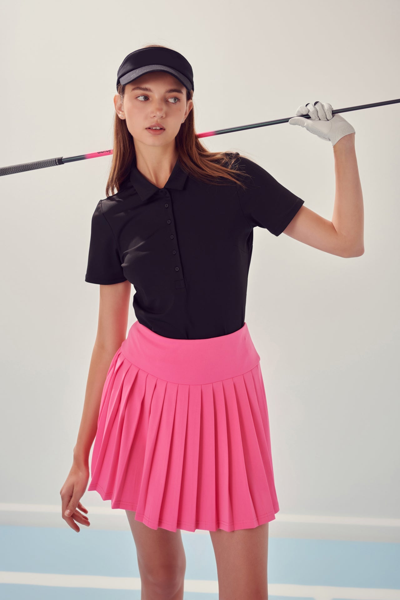 ENGLISH FACTORY - Sportswear Short Sleeve Stretched Top - T-SHIRTS available at Objectrare