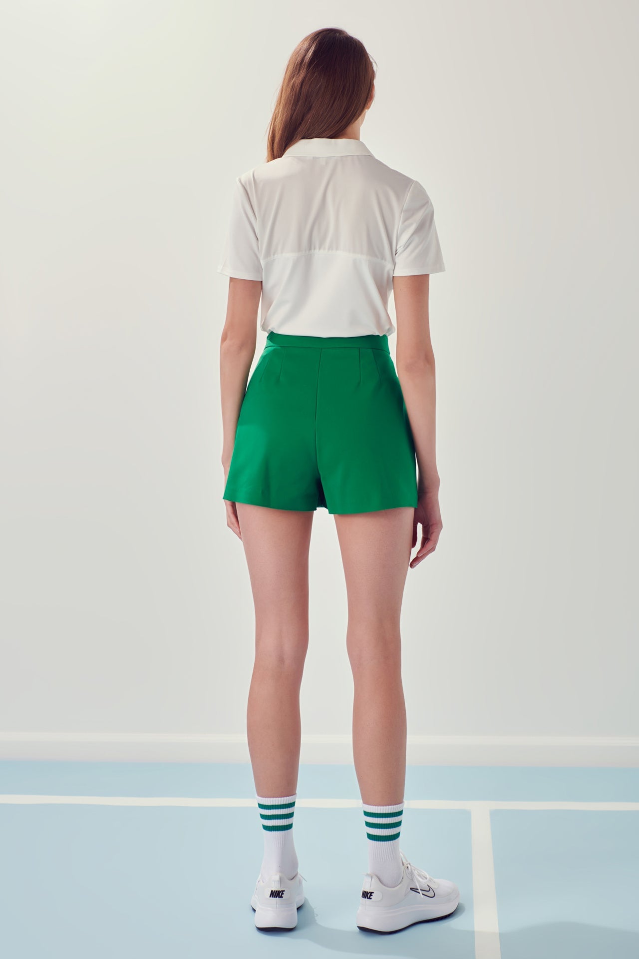 ENGLISH FACTORY - Sportswear Short Sleeve Stretched Top - T-SHIRTS available at Objectrare