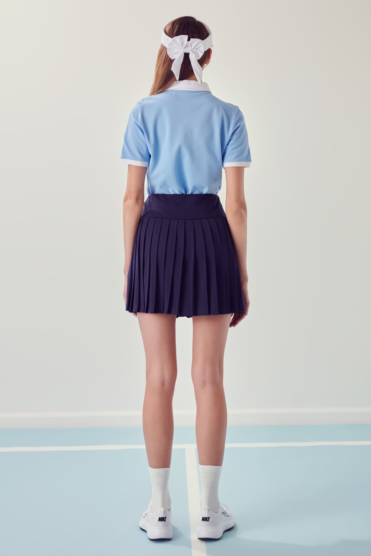 ENGLISH FACTORY - Sportswear Pleated Stretched Skort - SKORTS available at Objectrare