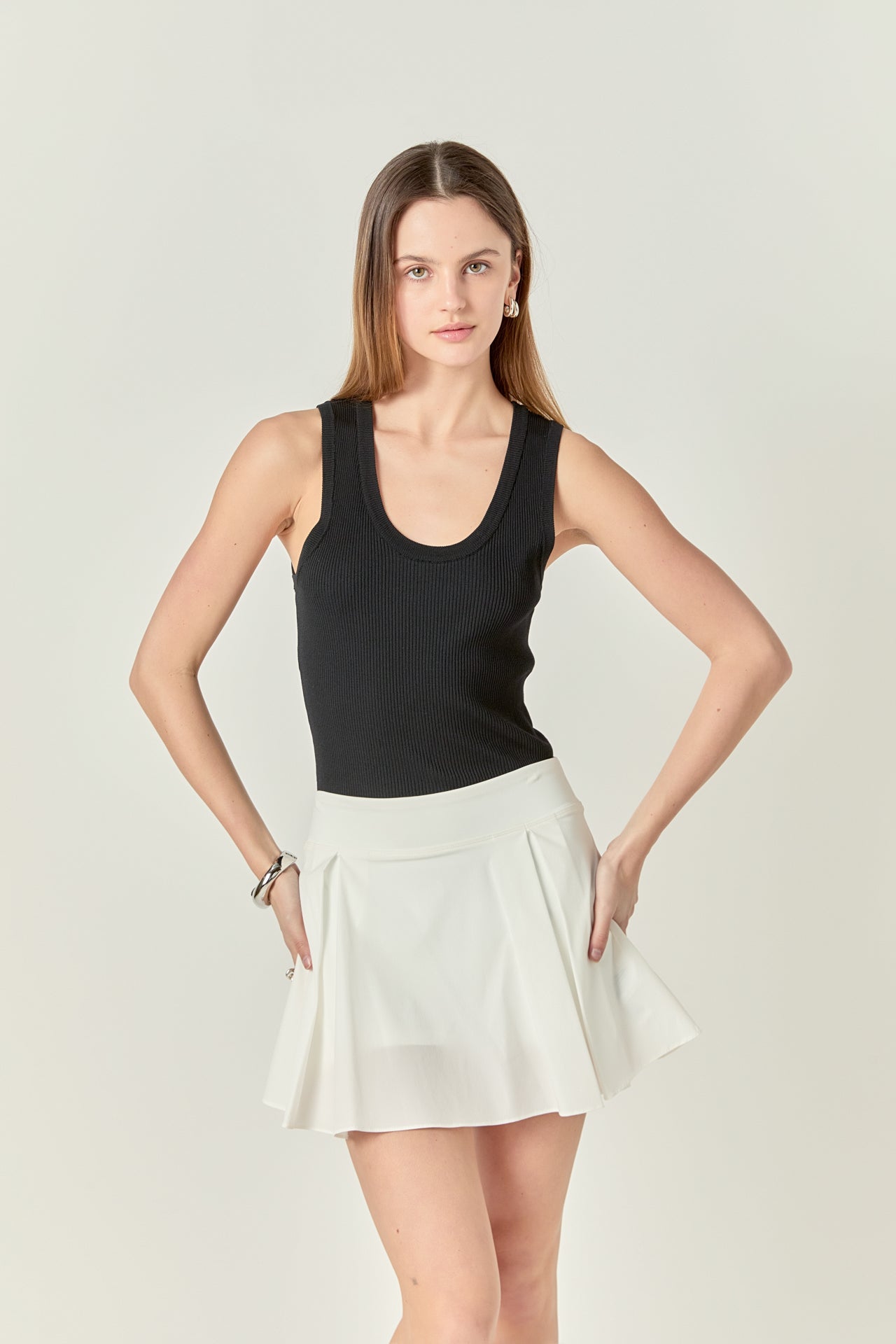 ENGLISH FACTORY - Sportswear Stretched Skort - SKORTS available at Objectrare