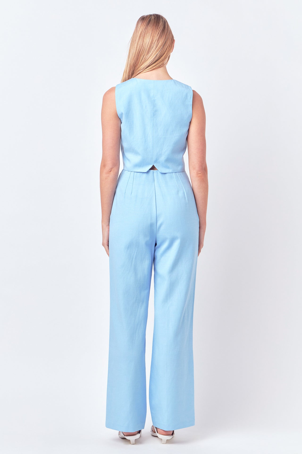 ENGLISH FACTORY - Linen Blend Vest - TOPS available at Objectrare