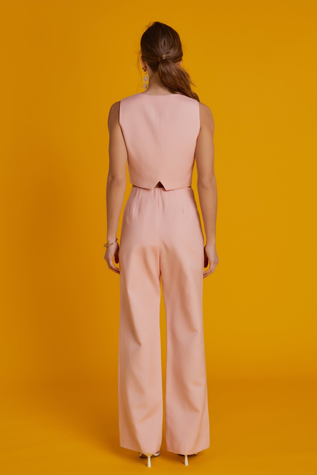 ENGLISH FACTORY - Linen Blend Vest - TOPS available at Objectrare