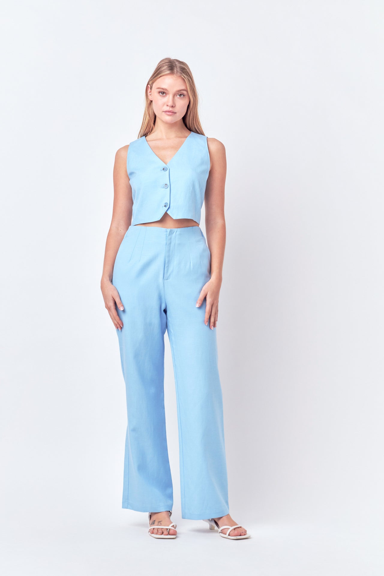 ENGLISH FACTORY - Linen Blend Pants - PANTS available at Objectrare