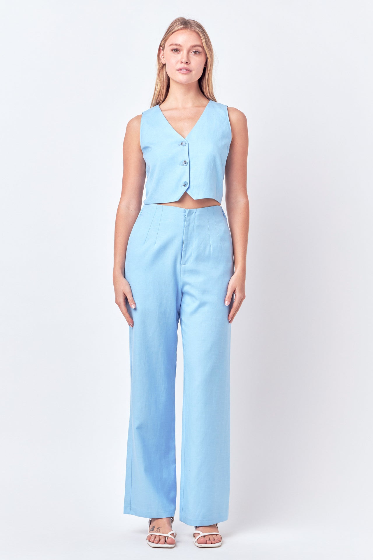 ENGLISH FACTORY - Linen Blend Pants - PANTS available at Objectrare