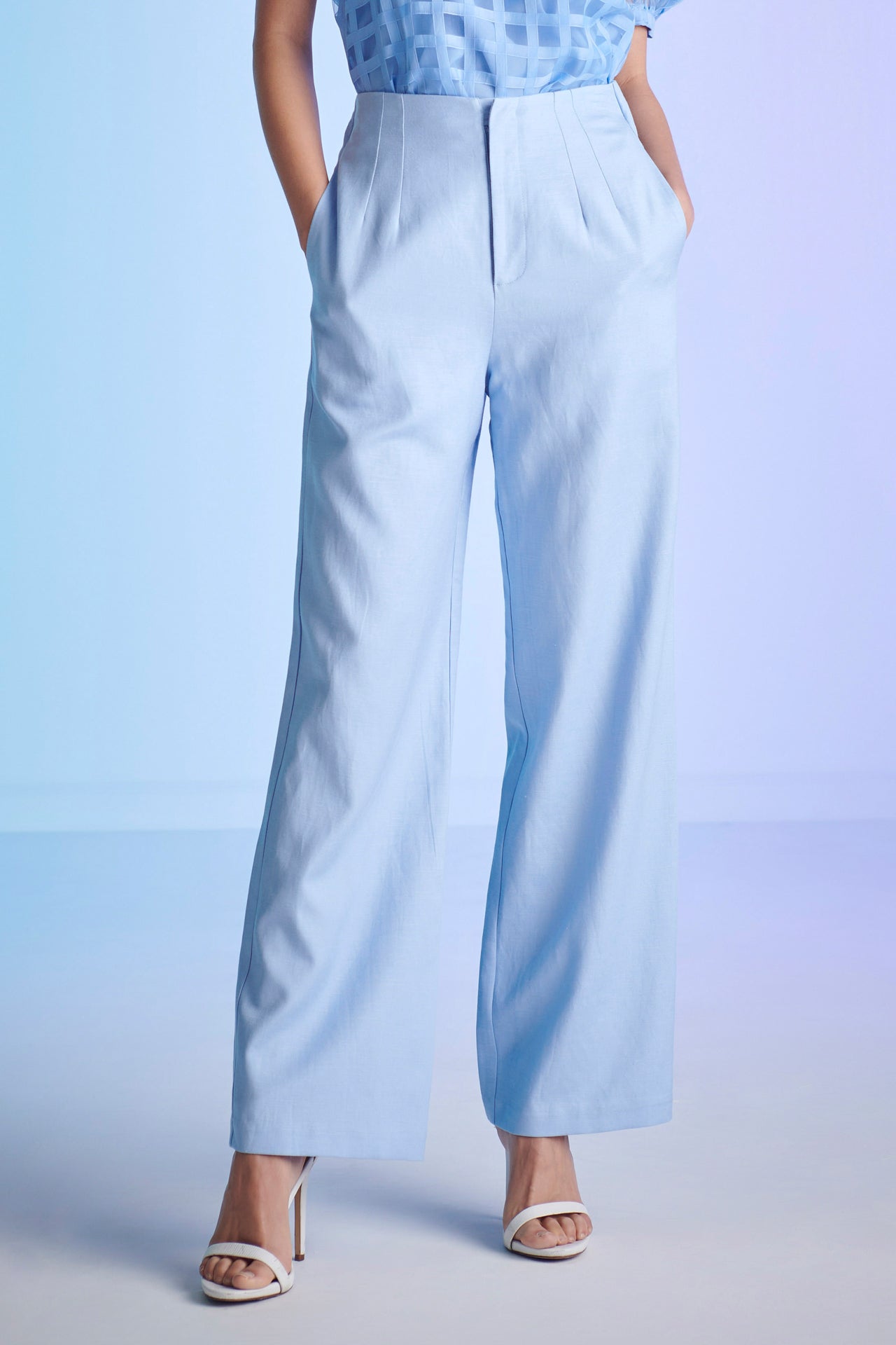 ENGLISH FACTORY - Linen Blend Pants - PANTS available at Objectrare