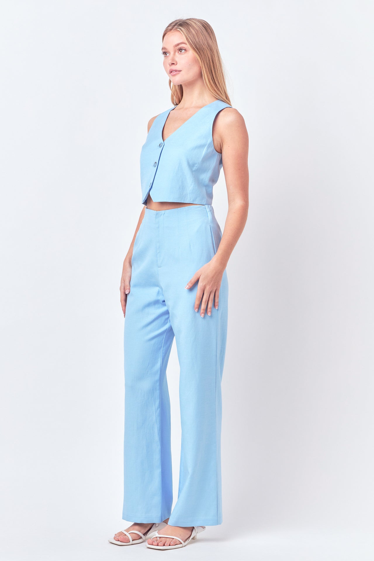 ENGLISH FACTORY - Linen Blend Pants - PANTS available at Objectrare