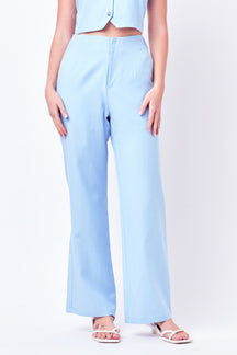 ENGLISH FACTORY - Linen Blend Pants - PANTS available at Objectrare