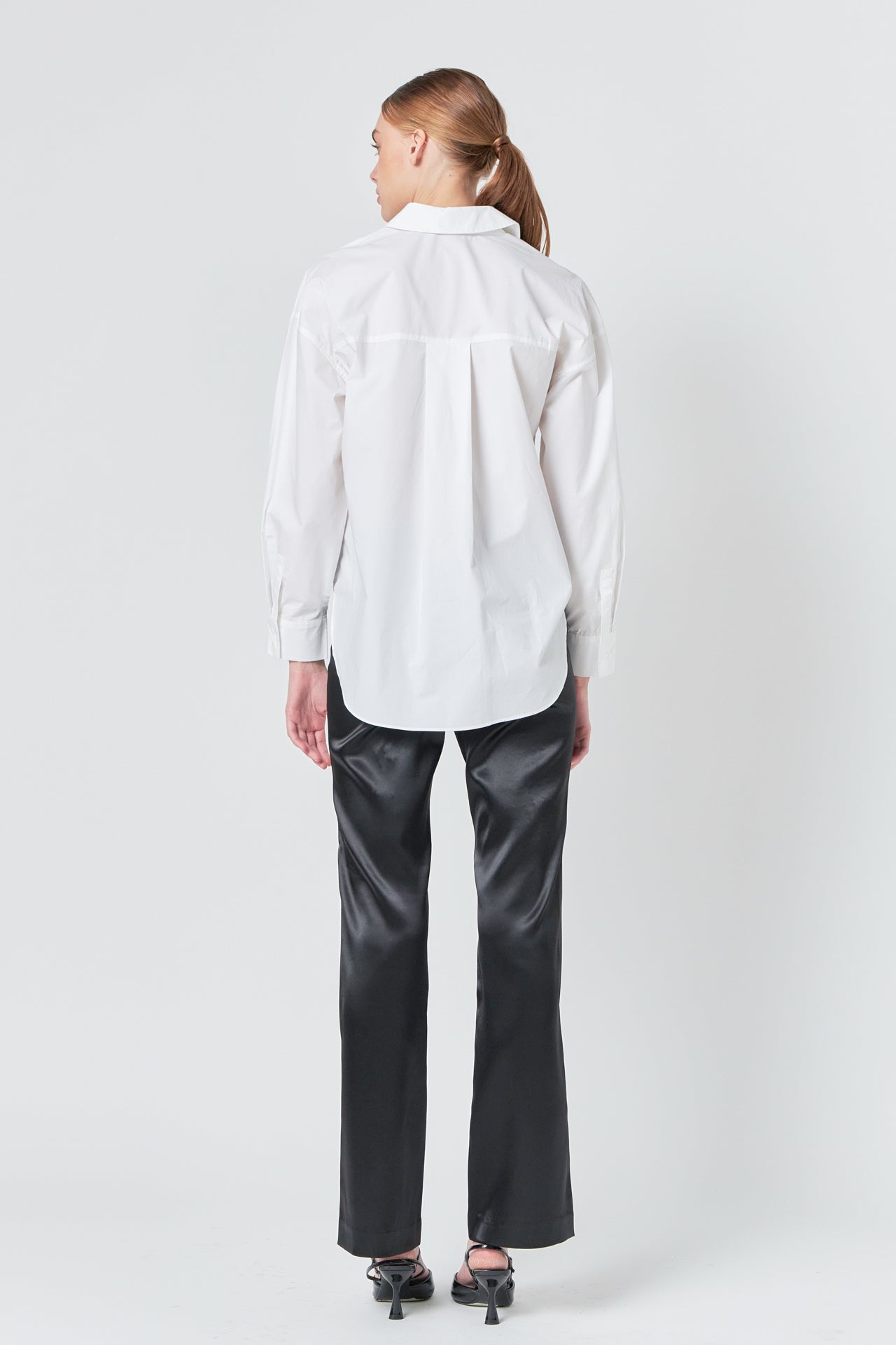 ENDLESS ROSE - Sequin Placket Button-Up Shirt - TOPS available at Objectrare