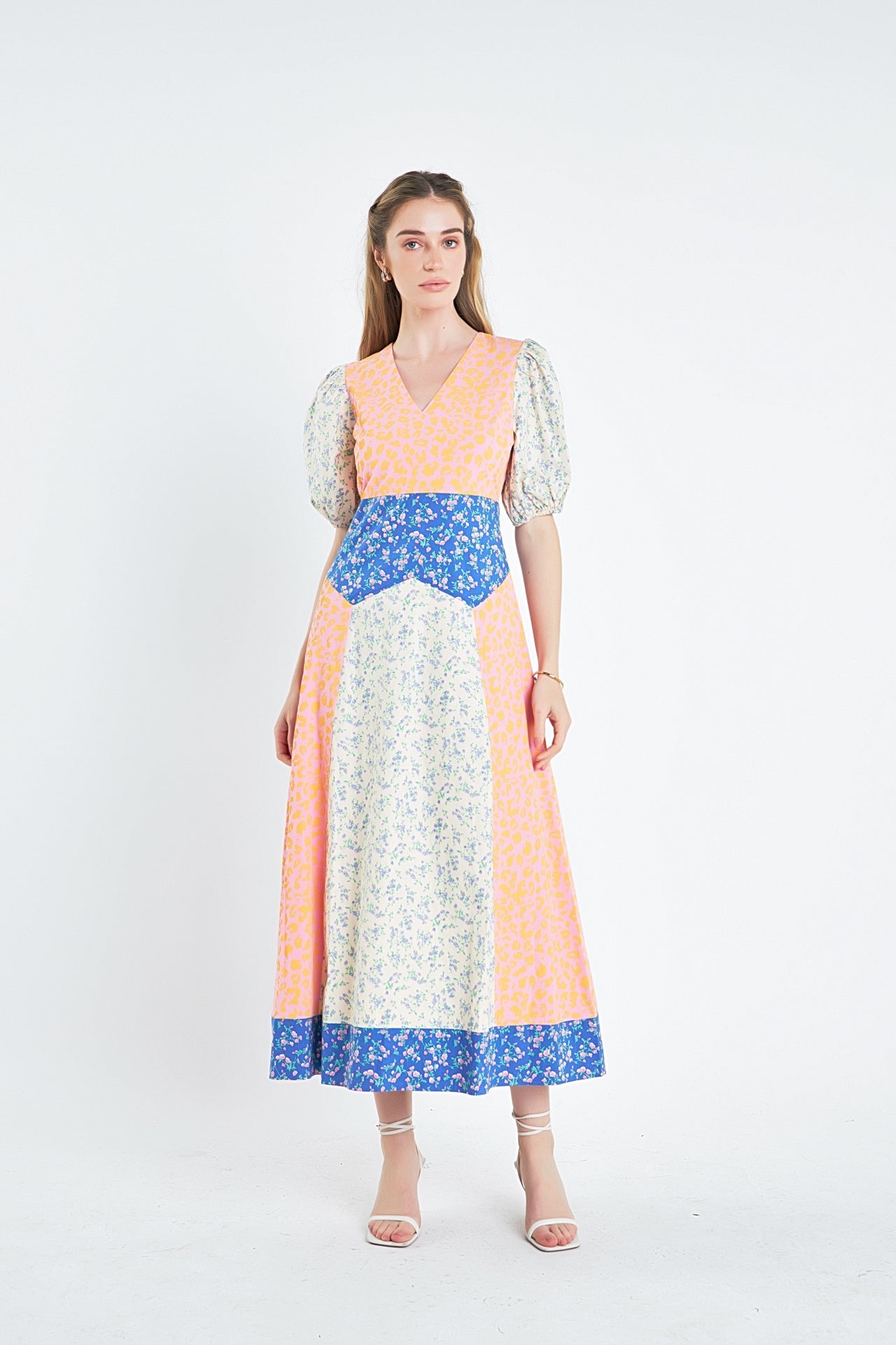ENGLISH FACTORY - Mixed Print Maxi Dress - DRESSES available at Objectrare