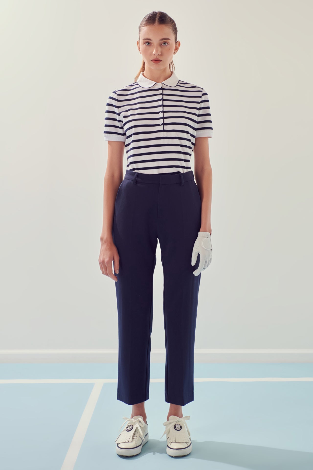 ENGLISH FACTORY - Sportswear Knit Polo Shirt - TOPS available at Objectrare