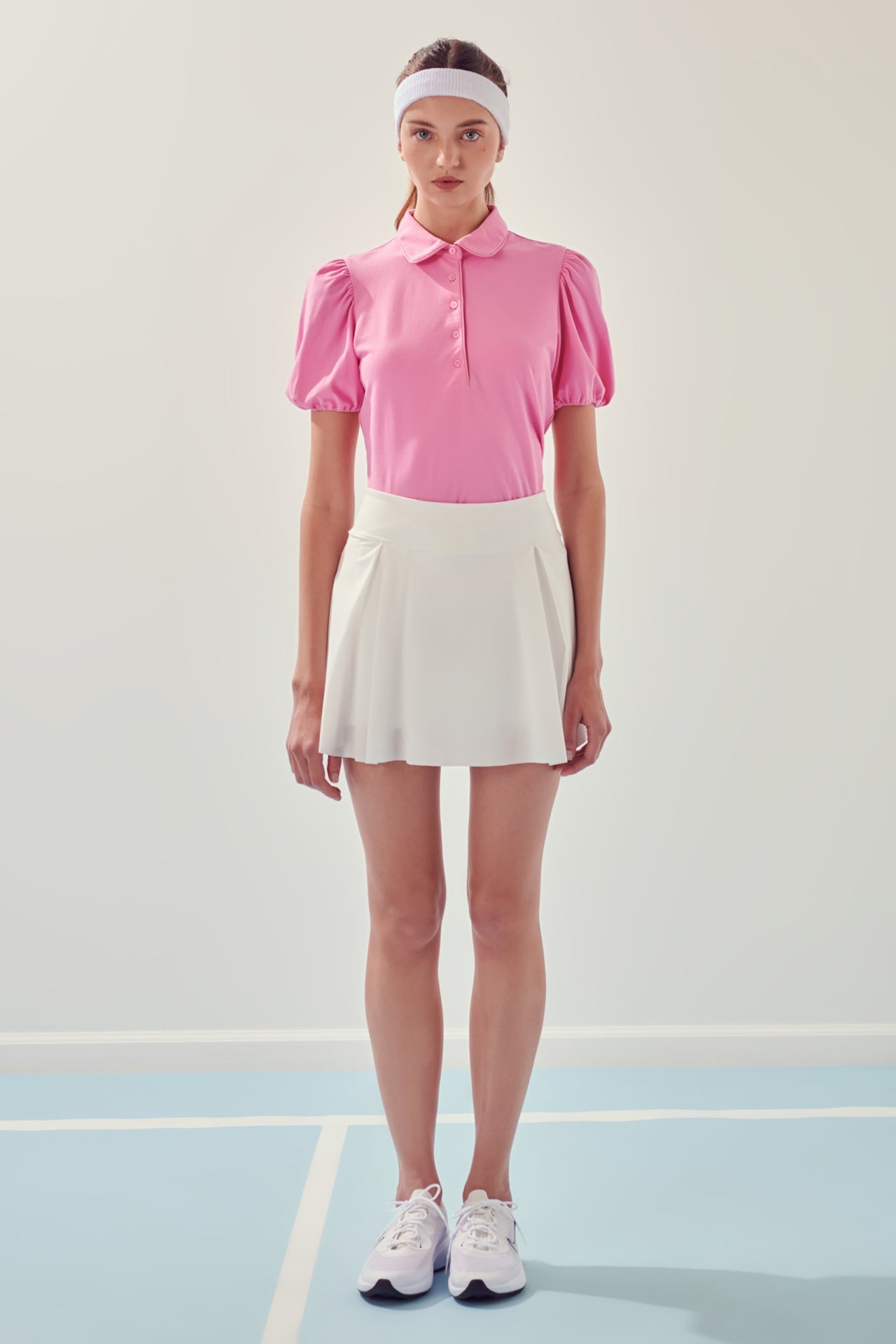 ENGLISH FACTORY - Puff Sleeve Jersey Top - TOPS available at Objectrare