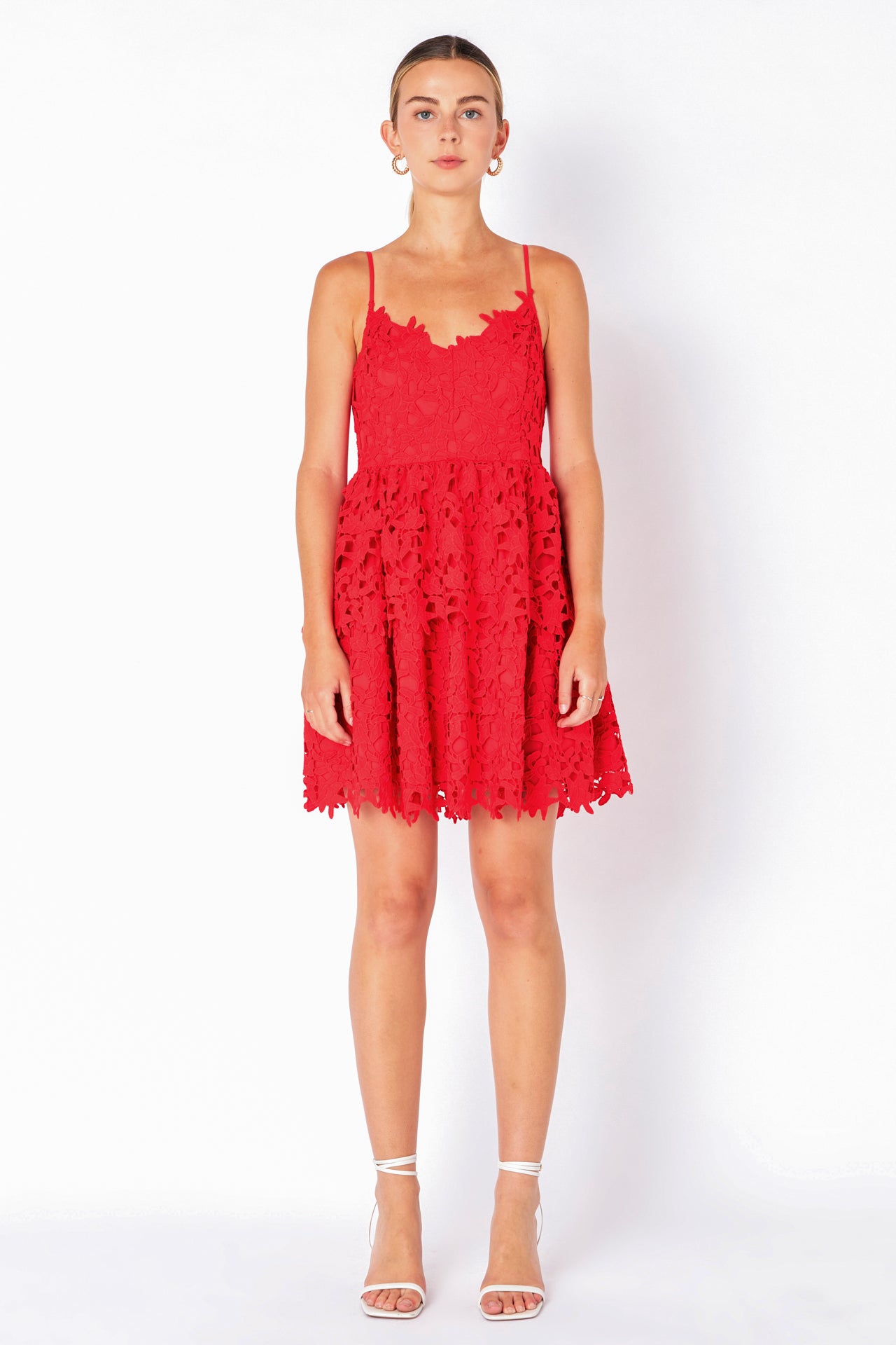 ENDLESS ROSE - Layered Skirt Crochet Mini Dress - DRESSES available at Objectrare