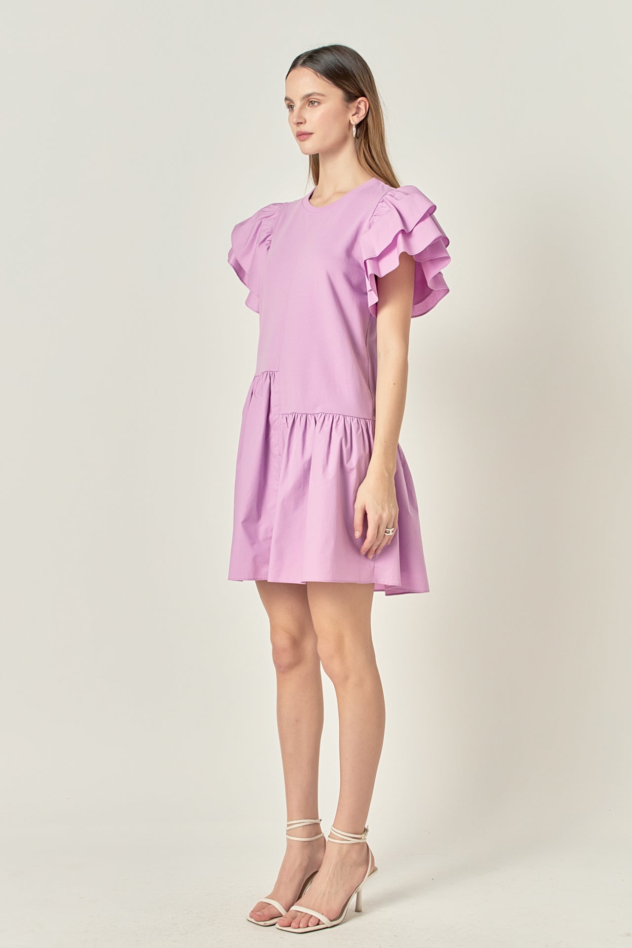 ENGLISH FACTORY - Layered Ruffles Mini Dress - DRESSES available at Objectrare