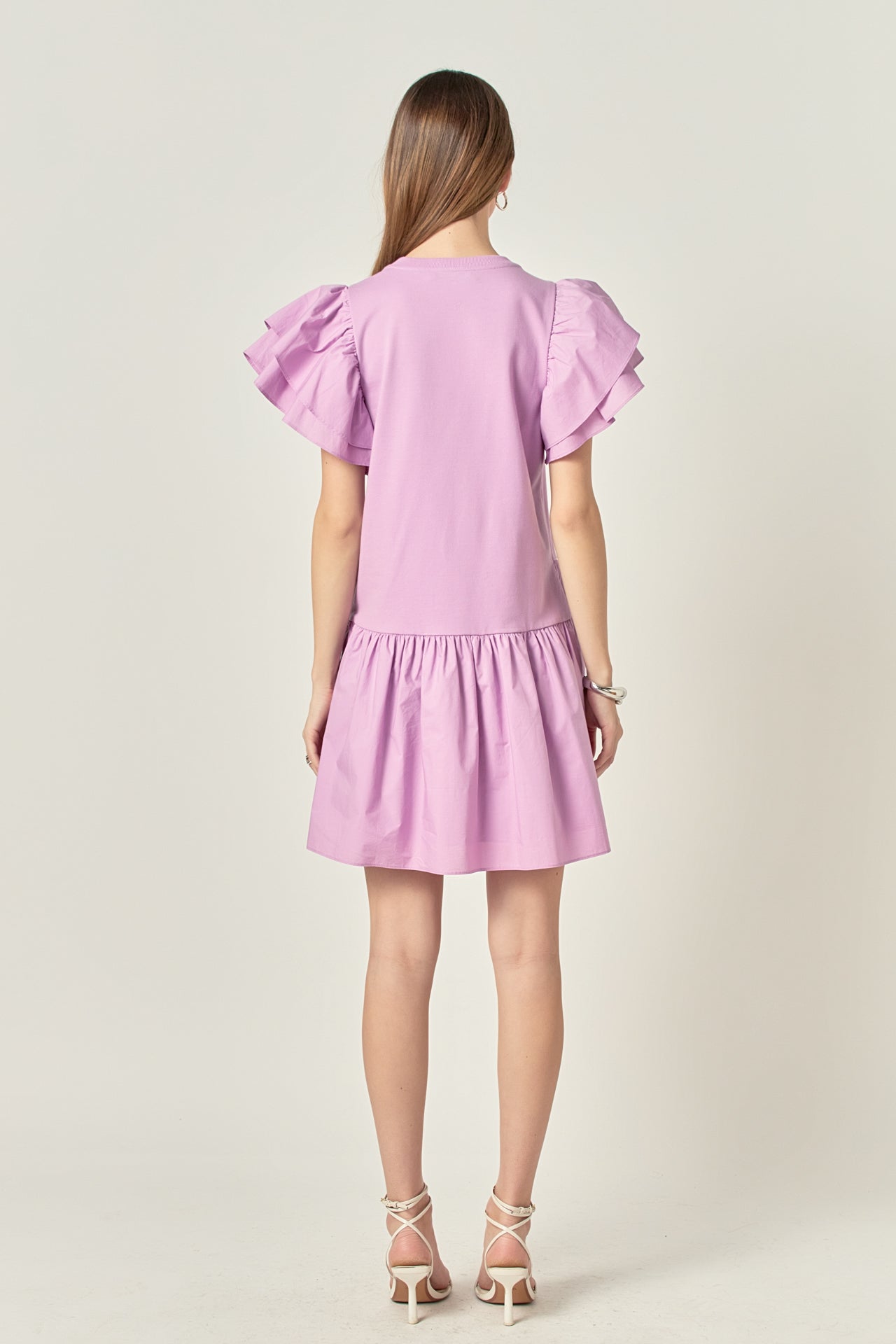 ENGLISH FACTORY - Layered Ruffles Mini Dress - DRESSES available at Objectrare