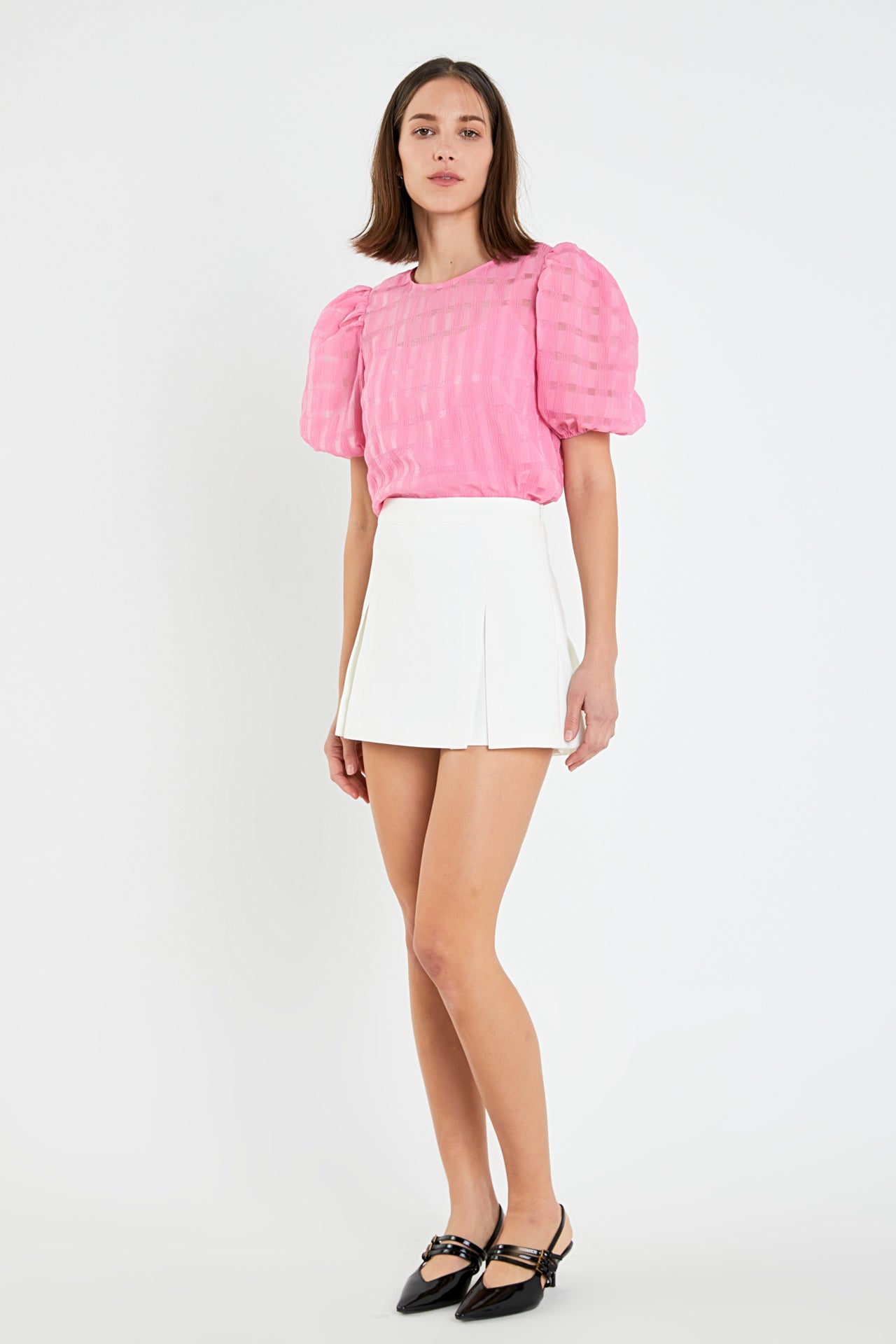 ENGLISH FACTORY - Check See-through Top - TOPS available at Objectrare