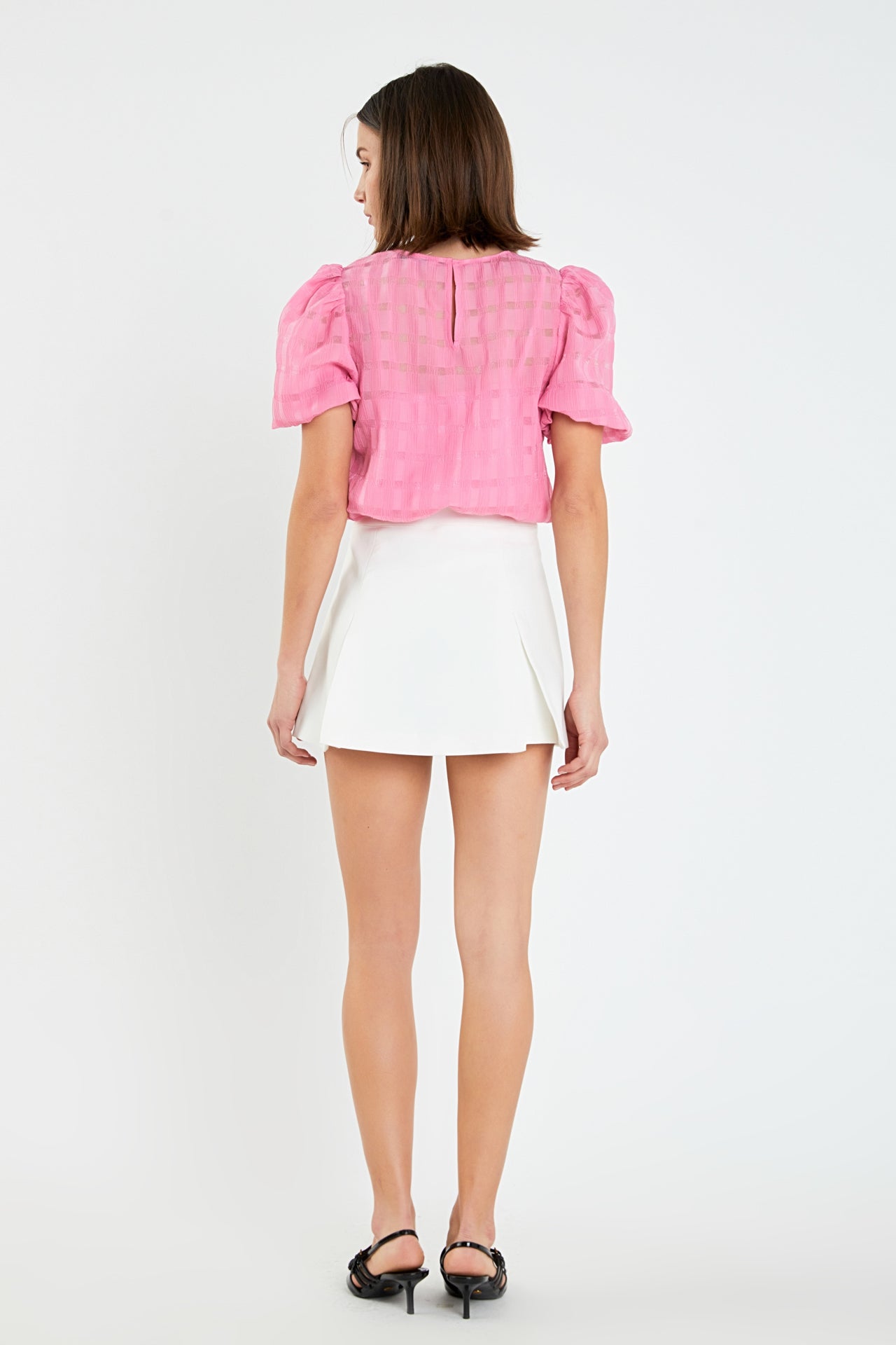 ENGLISH FACTORY - Check See-through Top - TOPS available at Objectrare