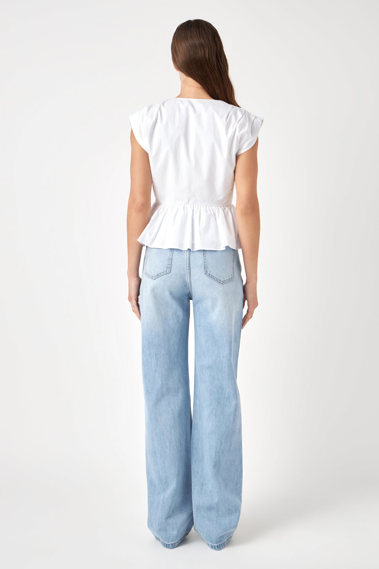 ENGLISH FACTORY - Front Double Bow Tie Top - TOPS available at Objectrare